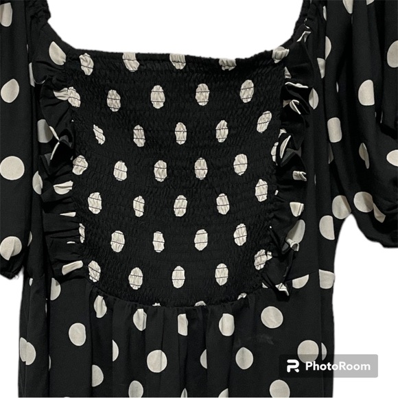 Size 2x polka dot dress Wishinng Waves - Picture 2 of 3